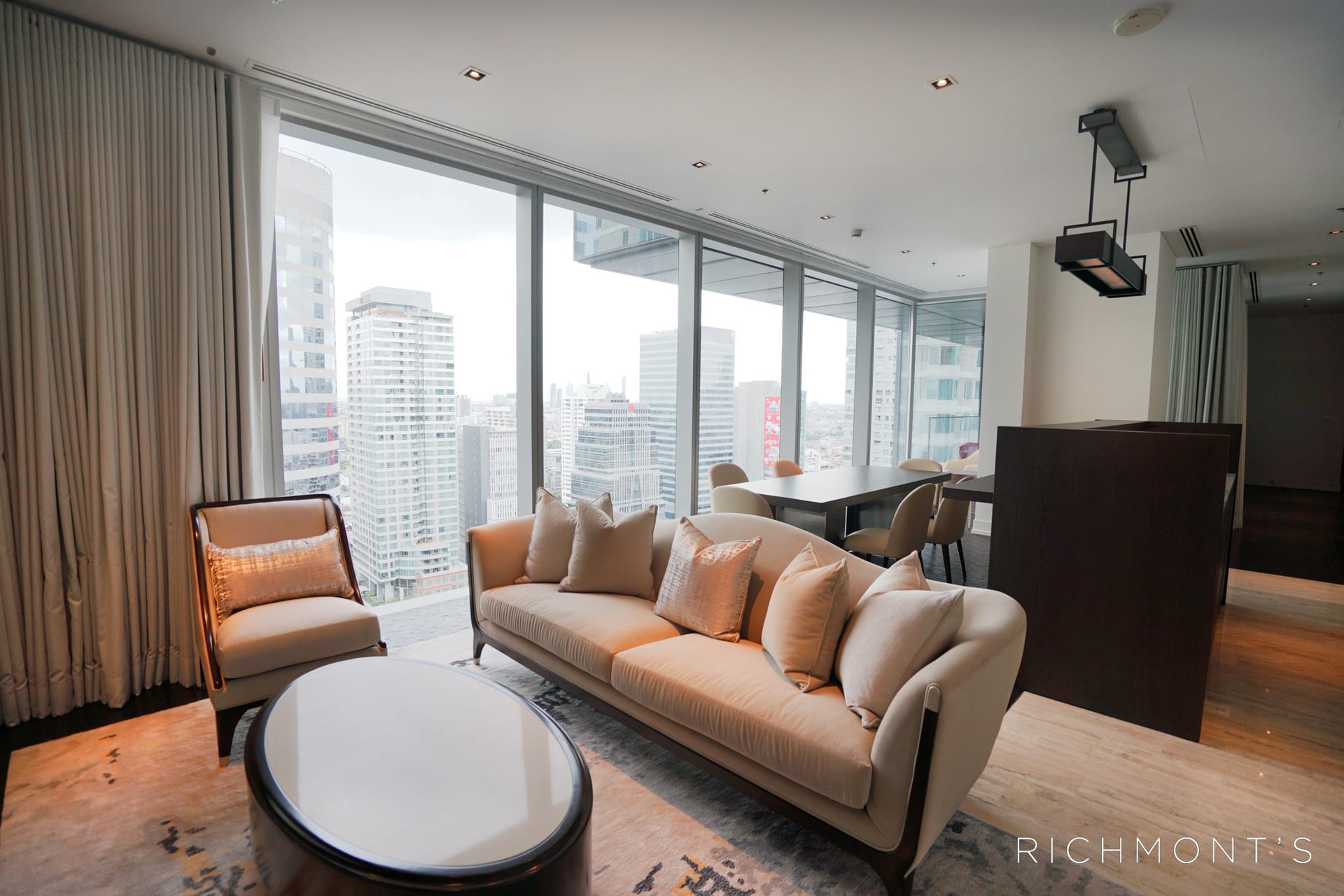 The Ritz-Carlton Residences Bangkok, 3-Bedroom Simplex with Balcony (211.66 sq m)